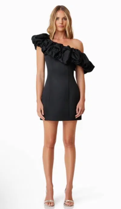 Elliatt Amelie Mini Party Dress In Black In Multi