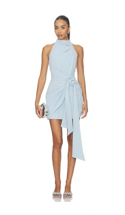Elliatt Anaya Halter Mini Dress In Blue