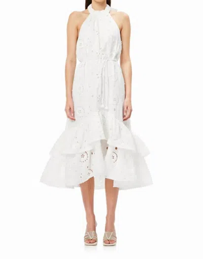 Elliatt Arawak Halter Midi Dress In White