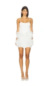 Elliatt Asher Flower Mini Dress In White