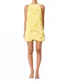 Elliatt Asher Mini Shift Dress In Yellow In Multi