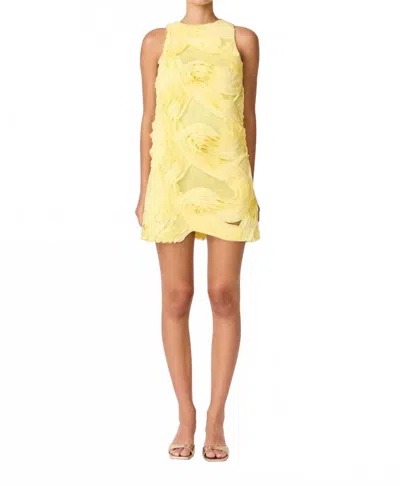 Elliatt Asher Mini Shift Dress In Yellow In Multi