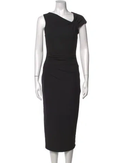 Pre-owned Elliatt Asymmetrical Knee-length Dress In Black