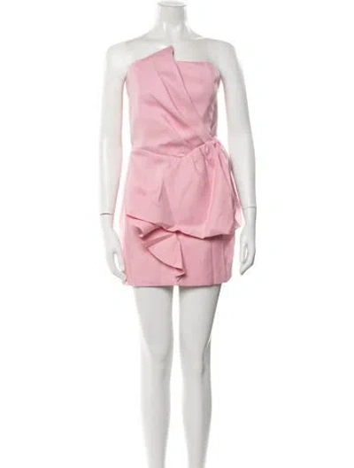 Pre-owned Elliatt Asymmetrical Mini Dress In Pink