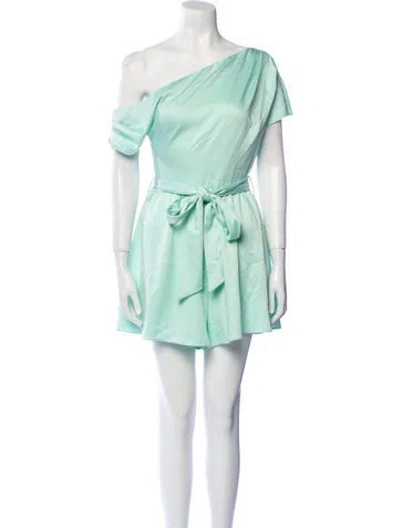 Pre-owned Elliatt Asymmetrical Romper W/ Tags In Green