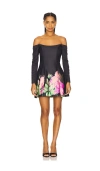 Elliatt Azelie Off Shoulder Mini Dress In Black