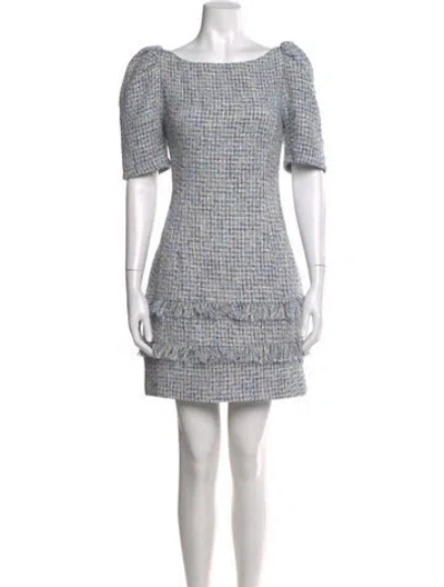 Pre-owned Elliatt Bateau Neckline Mini Dress In Multi