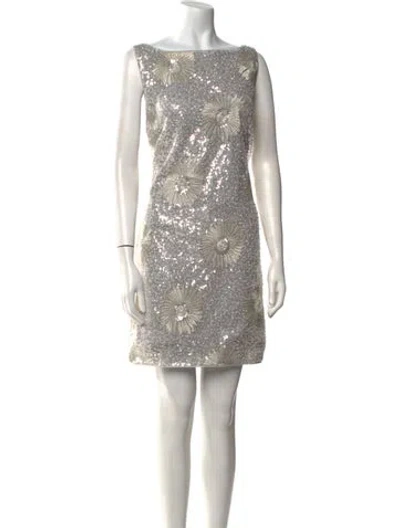 Pre-owned Elliatt Bateau Neckline Mini Dress W/ Tags In Neutral