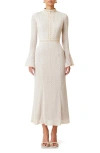 chinese dress ladies Autumn Long Sleeve Midi Dress In White – Elliatt main image 1