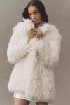 Elliatt Blakly Faux-fur Coat Jacket In White