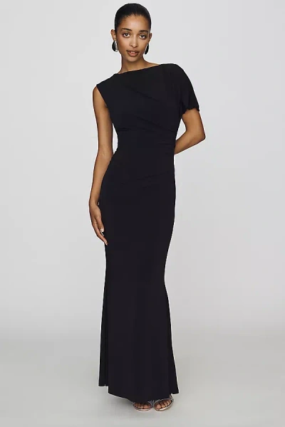 Elliatt Bria Boat-neck Maxi Dress In Black