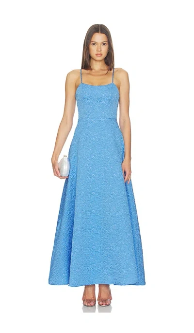 Elliatt Briallen Textured Gown In Blue