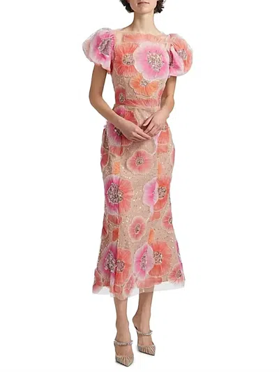 Elliatt Brittany Floral Midi Dress In Multi