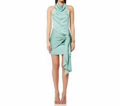 Elliatt Calla Mini Dress In Aqua Green In Multi