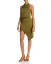 ELLIATT CAMO BLOUSON HALTER DRESS