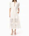 Elliatt Carli Midi Shirt Dress In Ivory In Multi