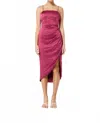 Elliatt Casey Midi Dress In Berry In Pink