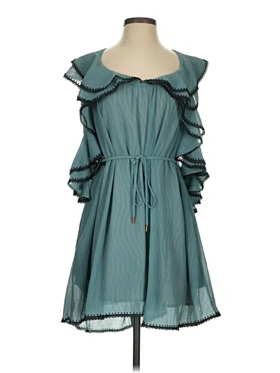 Pre-owned Elliatt Casual Dress In Teal