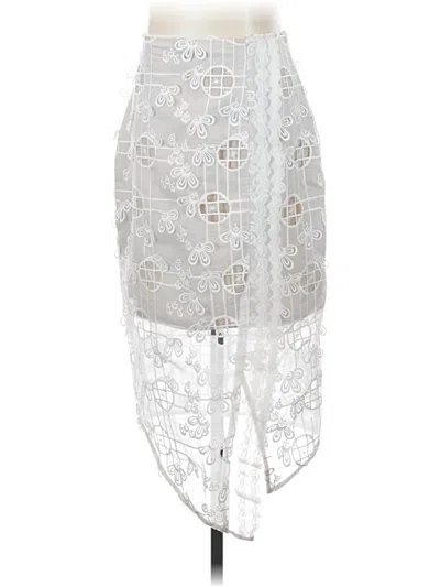 Pre-owned Elliatt Casual Skirt In Silver