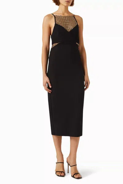 Elliatt Catherine Dress In Black/gold
