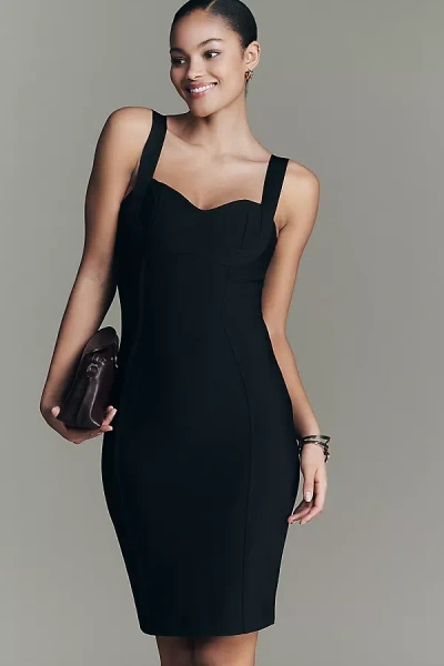 Elliatt Celia Sweetheart Sheath Midi Dress In Black