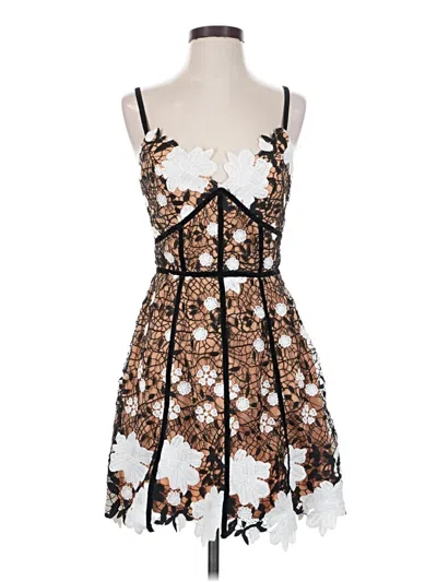 Pre-owned Elliatt Cocktail Dress In Brown