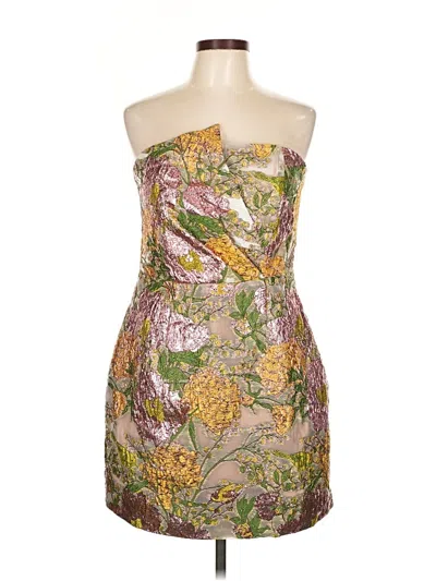Pre-owned Elliatt Cocktail Dress In Gold