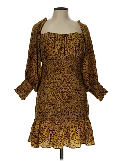 Pre-owned Elliatt Cocktail Dress In Gold