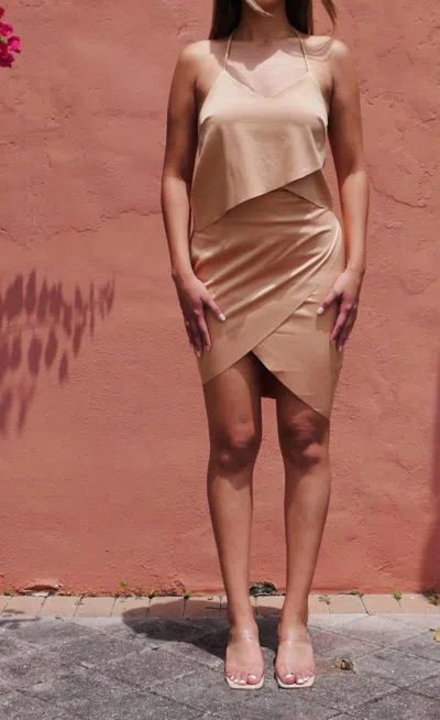 Elliatt Cordelia Dress In Champagne In White