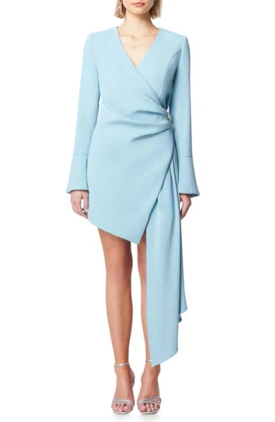 Elliatt Corsican Long Sleeve Blazer Minidress In Sky Blue