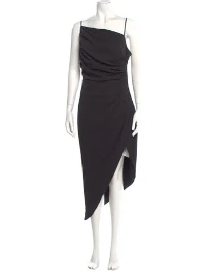 Pre-owned Elliatt Cowl Neck Long Dress In Gray