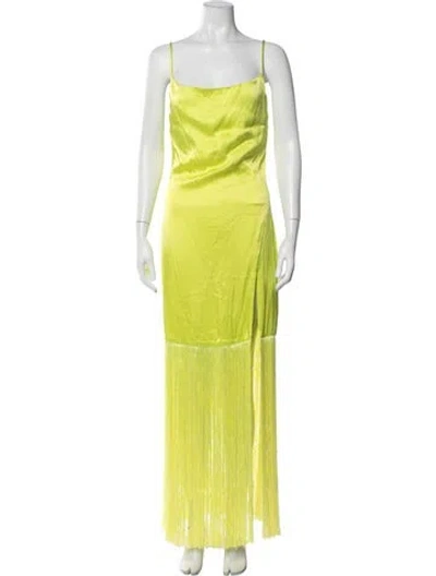 Pre-owned Elliatt Cowl Neck Long Dress W/ Tags In Green
