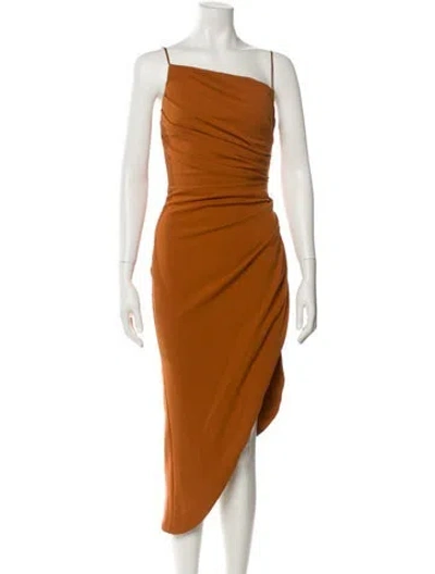 Pre-owned Elliatt Cowl Neck Long Dress W/ Tags In Orange