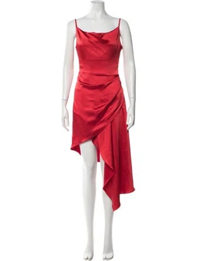 Pre-owned Elliatt Cowl Neck Mini Dress In Red