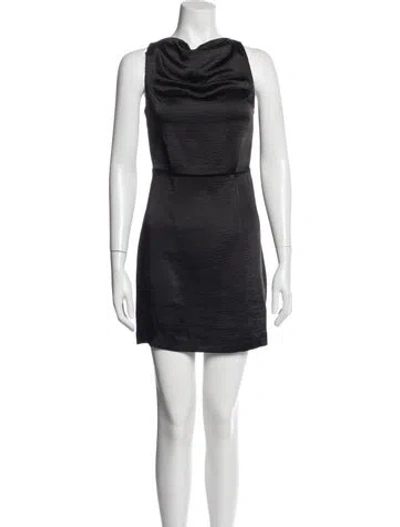 Pre-owned Elliatt Cowl Neck Mini Dress W/ Tags In Black