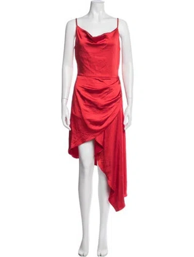 Pre-owned Elliatt Cowl Neck Mini Dress W/ Tags In Red