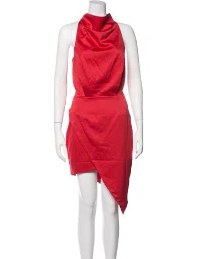 Pre-owned Elliatt Cowl Neck Mini Dress W/ Tags In Red