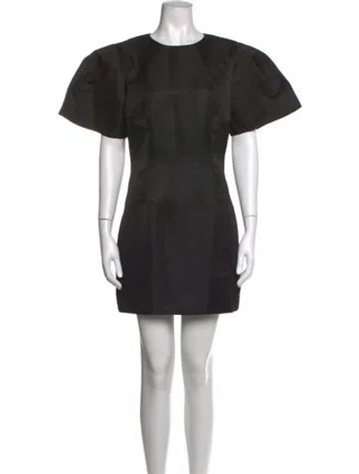 Pre-owned Elliatt Crew Neck Mini Dress In Black