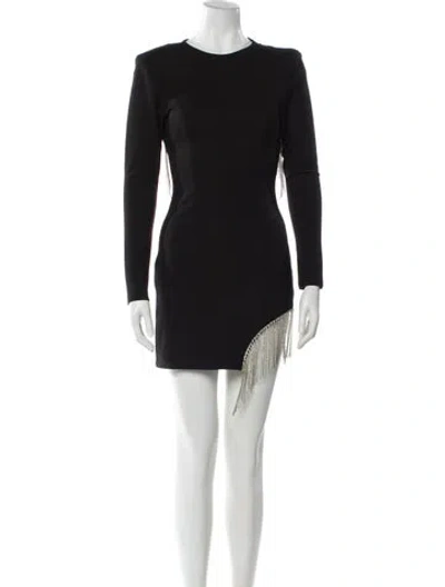 Pre-owned Elliatt Crew Neck Mini Dress In Gray