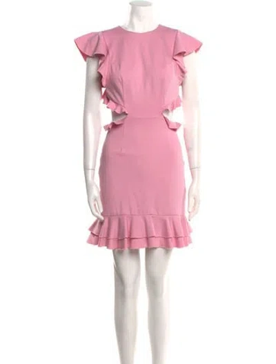 Pre-owned Elliatt Crew Neck Mini Dress In Pink