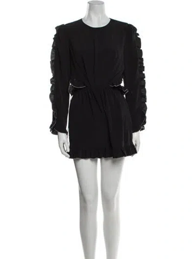 Pre-owned Elliatt Crew Neck Romper In Black