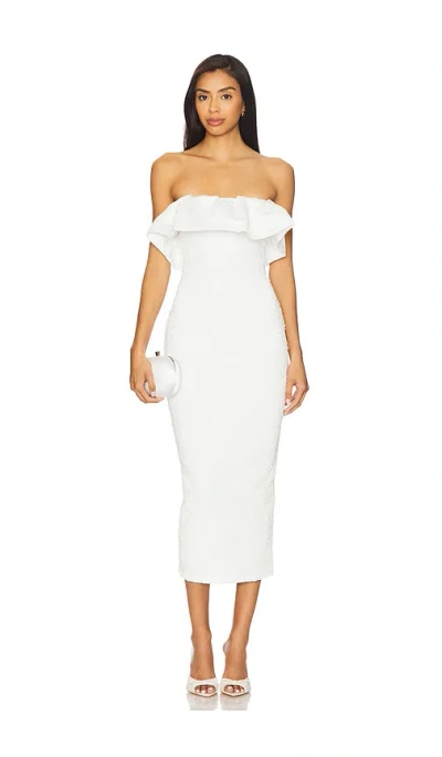 Elliatt Dandelione Midi Dress In White