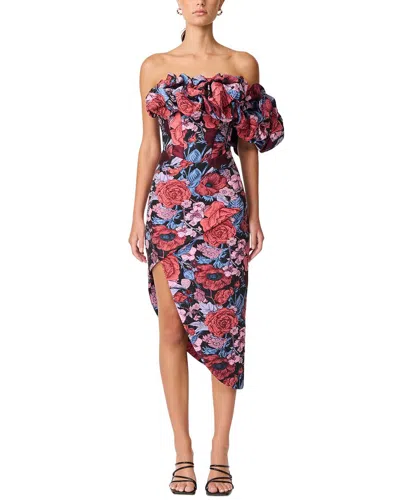 Elliatt Delphine Midi Dress In Purple