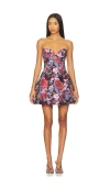 Elliatt Delphine Tulip Mini Dress In Multi