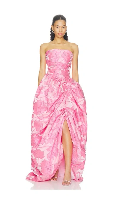 Elliatt Dionne Strapless Ballgown In Pink