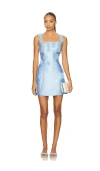 Elliatt Elder Mini Dress In Blue
