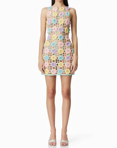 Elliatt Elise Crochet Mini Dress In Purple