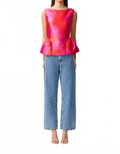 Elliatt Eloise Top In Red Fuchsia In Pink