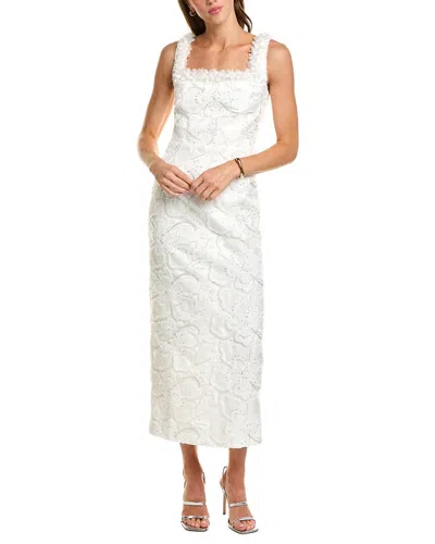 Elliatt Elowen Textured Midi Dress In White