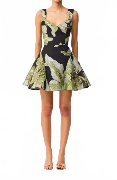 Elliatt Elysia A Line Mini Dress In Green